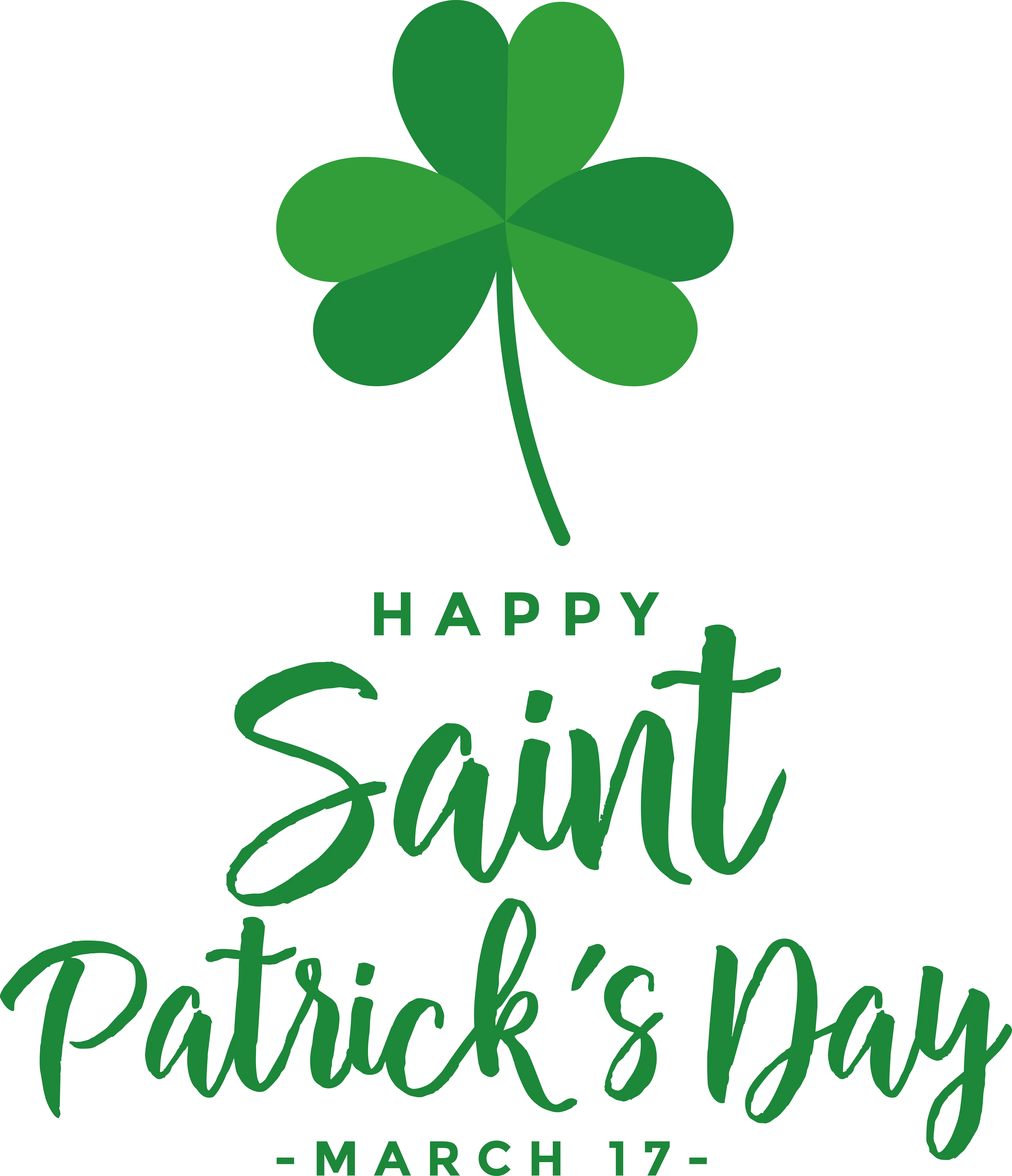 Green Shamrock for Saint Patrick’s Day Celebration