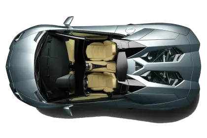 Top View of Convertible Car