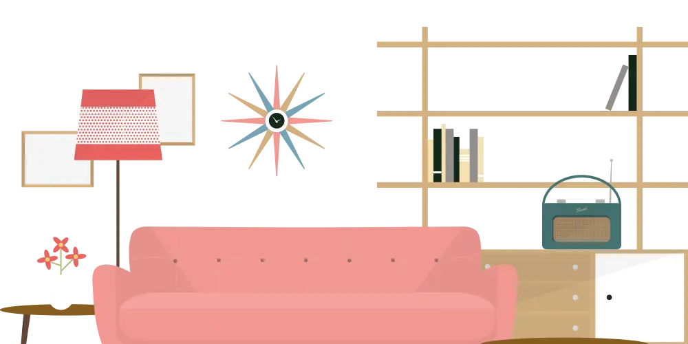 Cozy Living Room with Furniture
