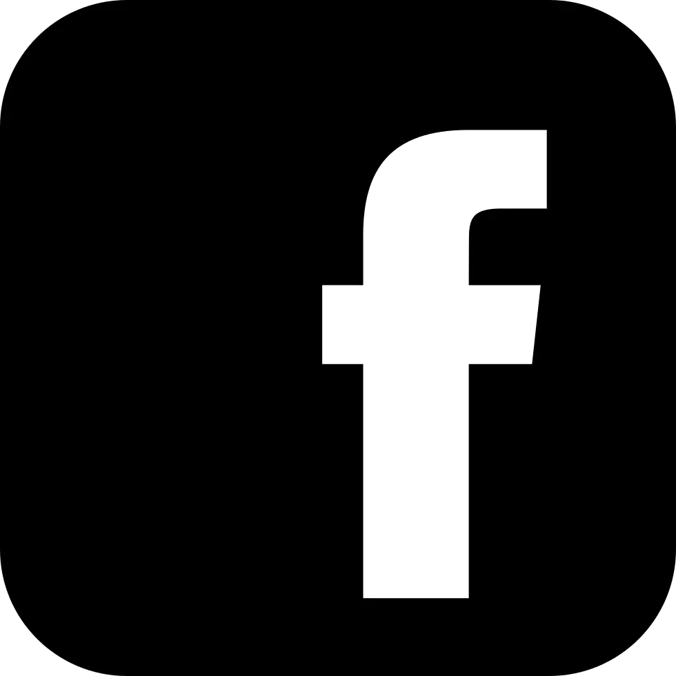 Black Facebook Icon Symbol