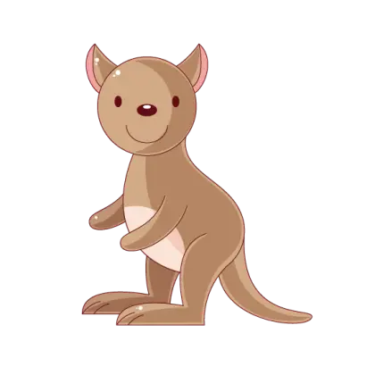Cute Cartoon Kangaroo