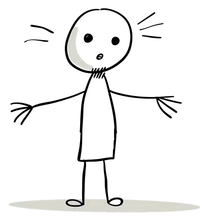 Surprised Stick Figure Expression
