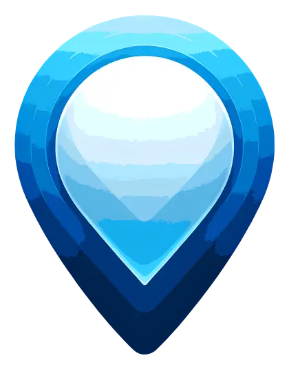 Blue Location Pin Icon