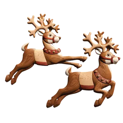 Festive Christmas Reindeer Decorations