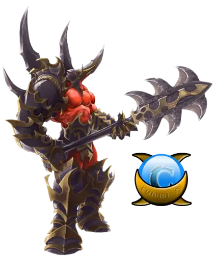 Fantasy Warrior with Armor and Weapon