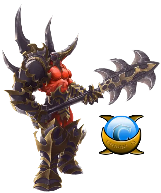 Fantasy Warrior with Armor and Weapon