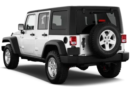 Black and White Jeep for Off-Road Adventures