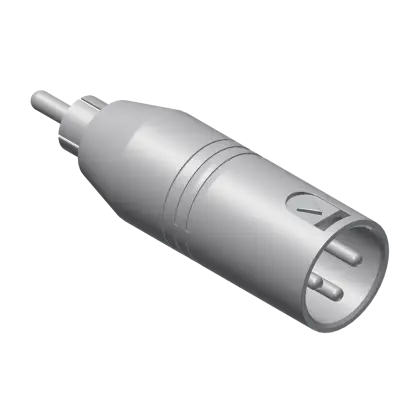 Gray Audio Connector Plug