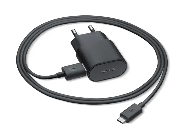 Black Charger with Cable