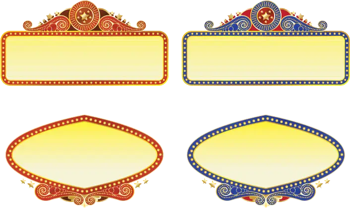 Blank Marquee Signs Template