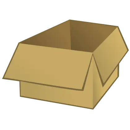Brown Open Cardboard Box