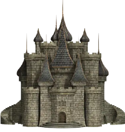 Medieval Stone Castle Illustration