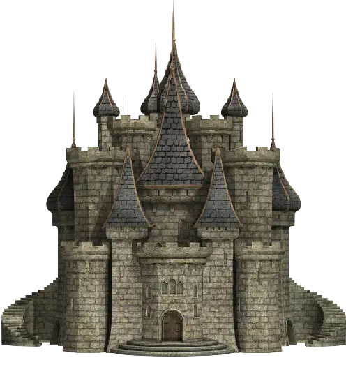 Medieval Stone Castle Illustration