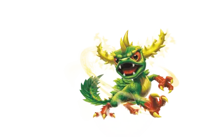 Green Monster Cartoon Character