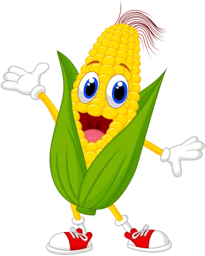 Cartoon Corn Character Illustration