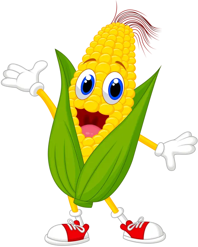 Cartoon Corn Character Illustration