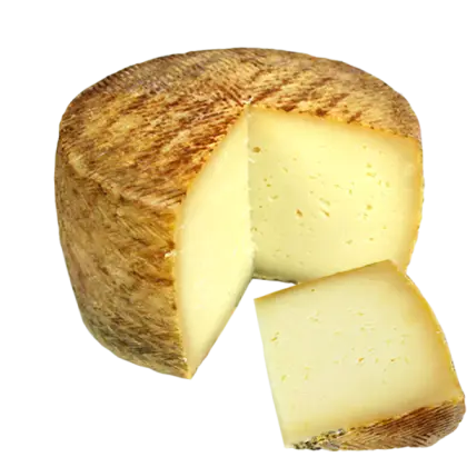 Round Wheel of Cheese with Slice