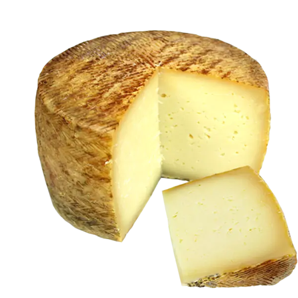Round Wheel of Cheese with Slice