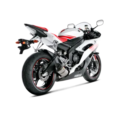 White and Red Sport Motorcycle