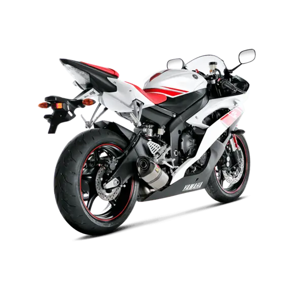 White and Red Sport Motorcycle