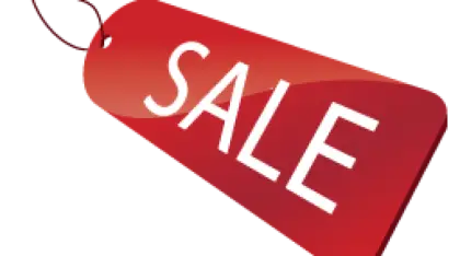 Red Sale Tag Illustration