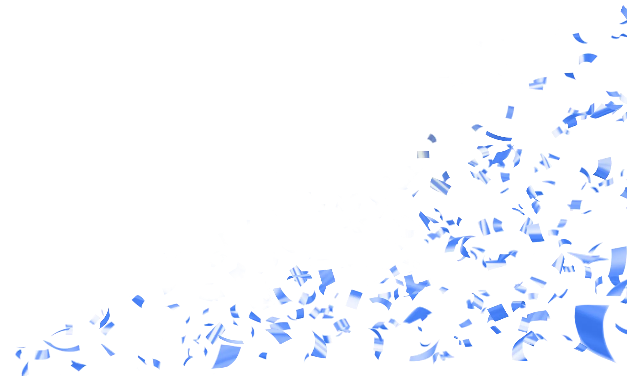 Blue Confetti Decoration