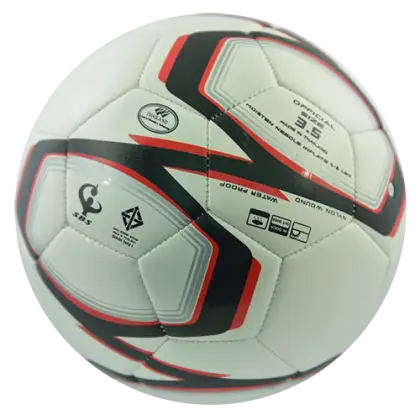 White and Red Soccer Ball for Sports