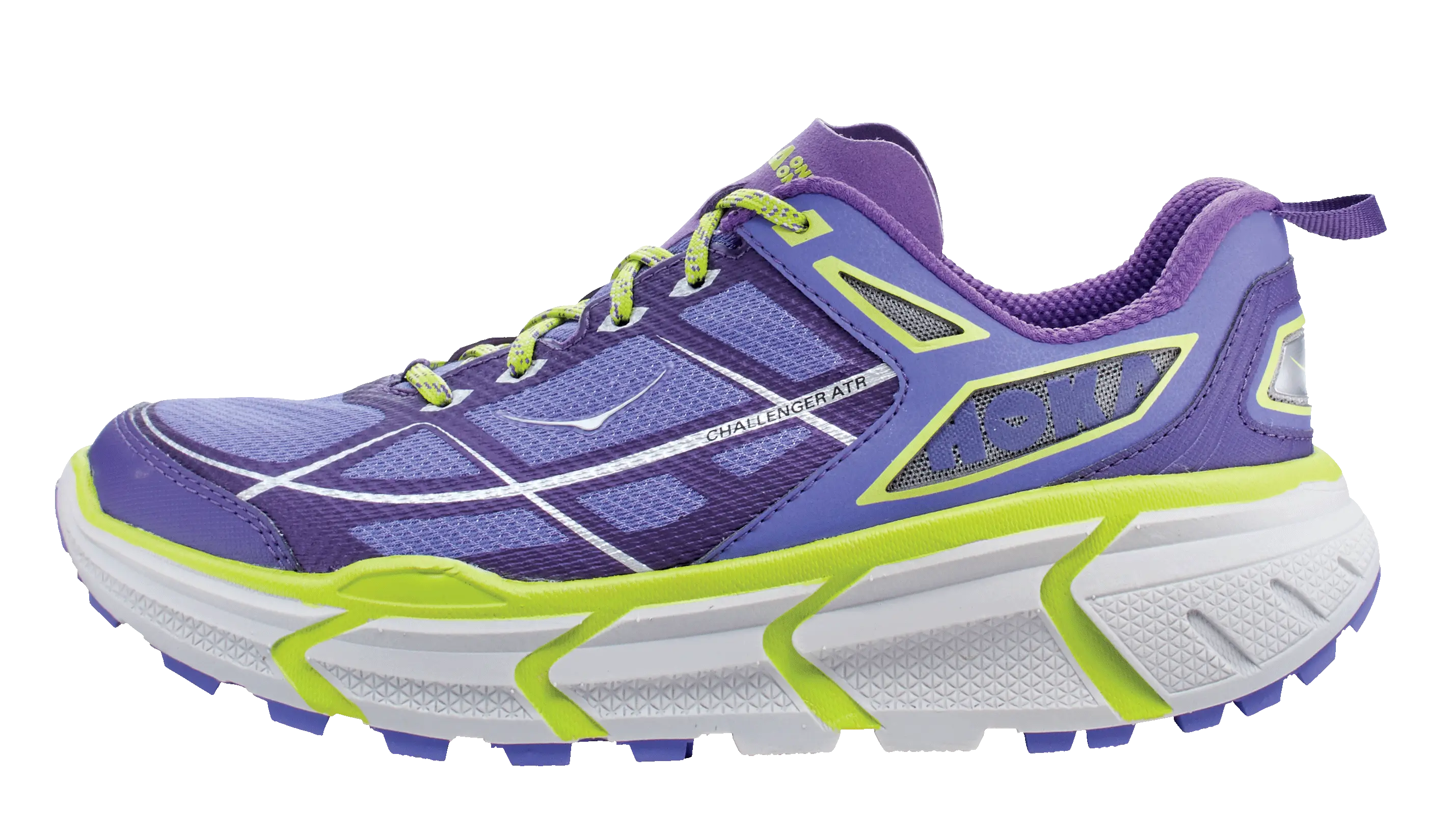 Purple and Green Running Shoe for Athletes