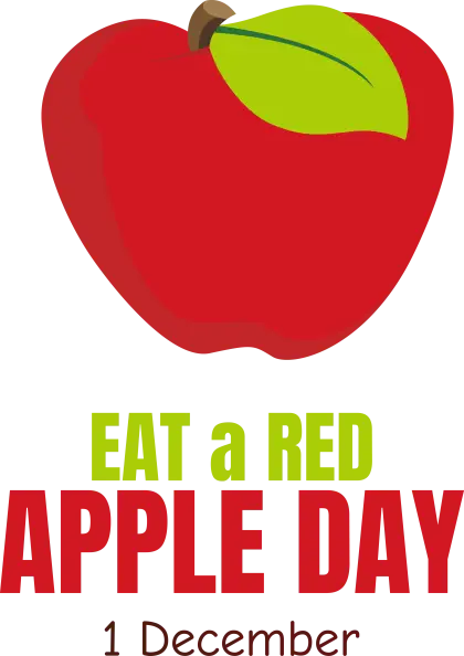 Illustration for Eat a Red Apple Day