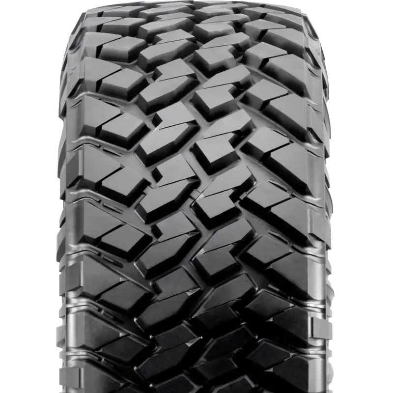 Off-Road Tire with Rugged Tread Design