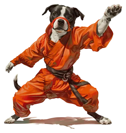 Karate Dog in Costume