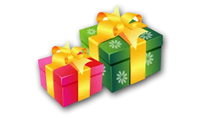 Colorful Gift Boxes with Ribbon Decor