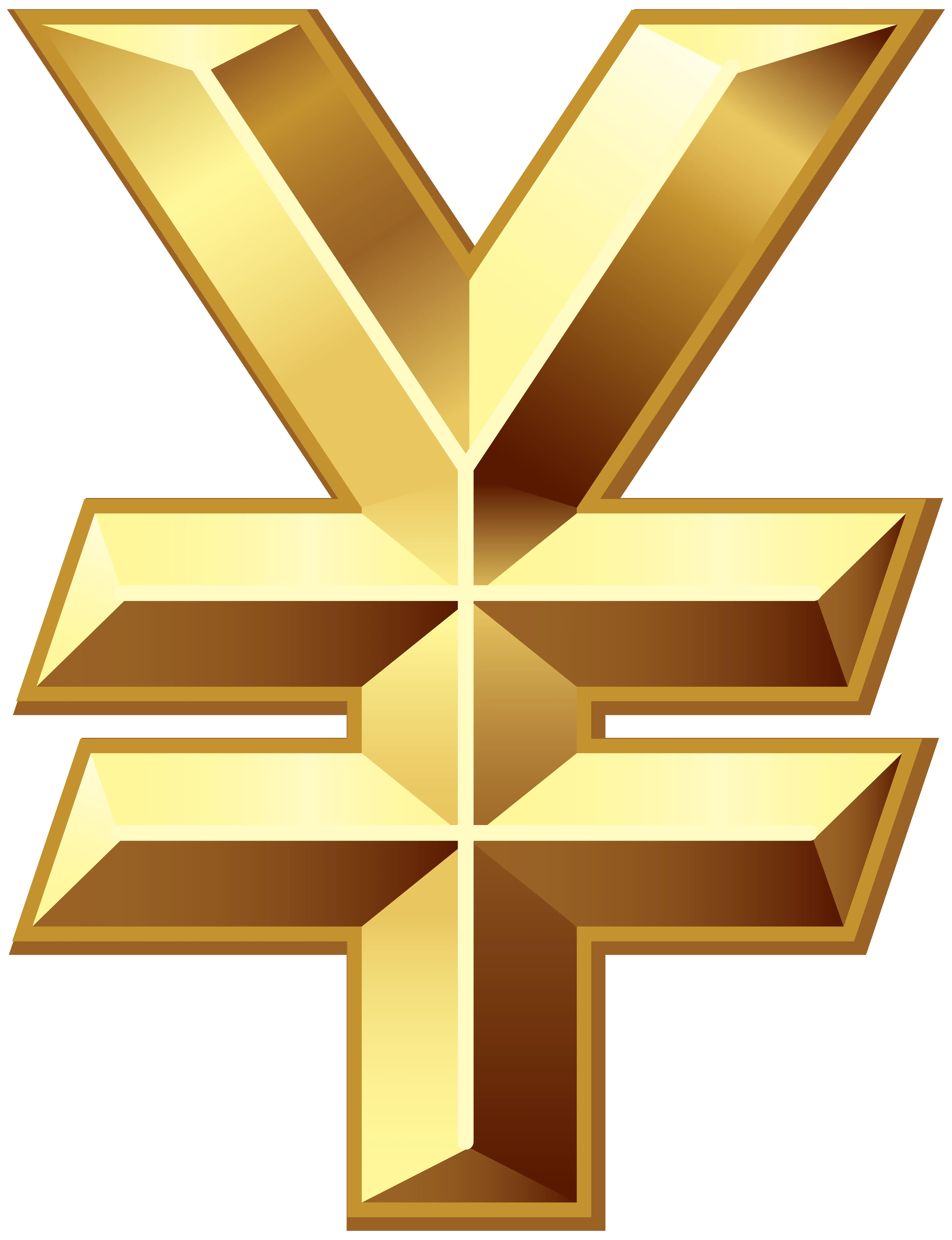 Golden Yen Currency Symbol