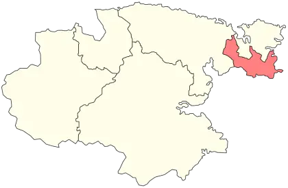 Map with Highlighted Region