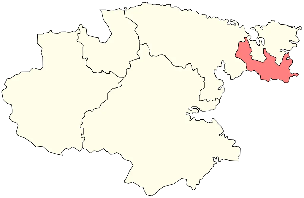 Map with Highlighted Region