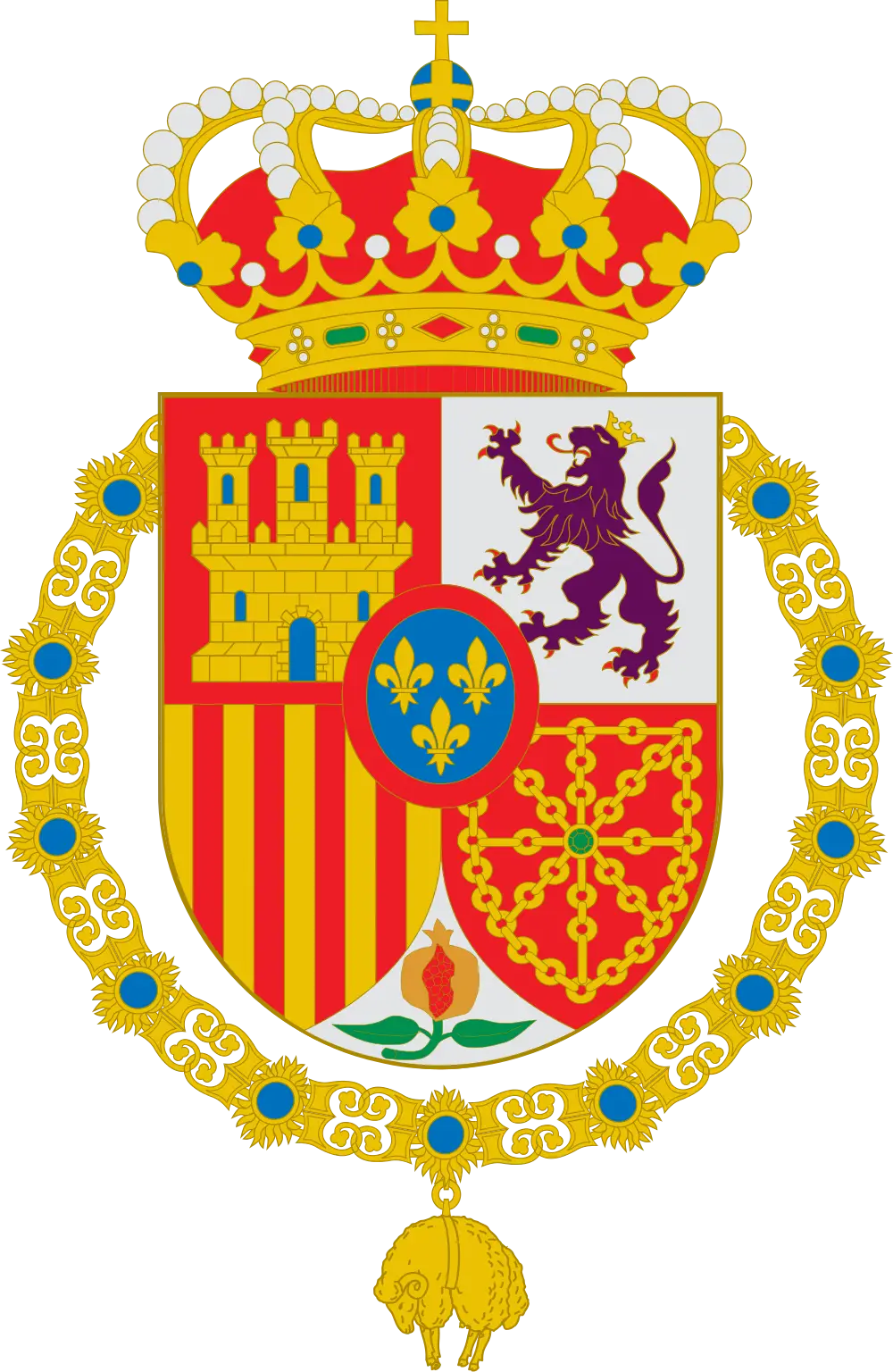 Royal Coat of Arms Design with Crown