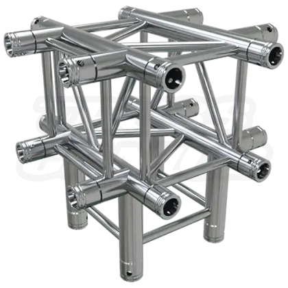 Metal Truss Geometric Structure with Polished Finish