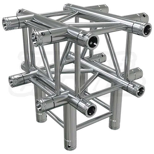 Metal Truss Geometric Structure with Polished Finish