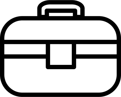 Black Briefcase Icon