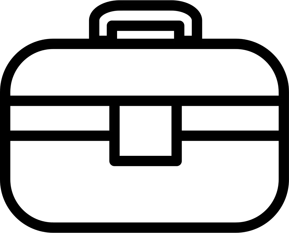 Black Briefcase Icon