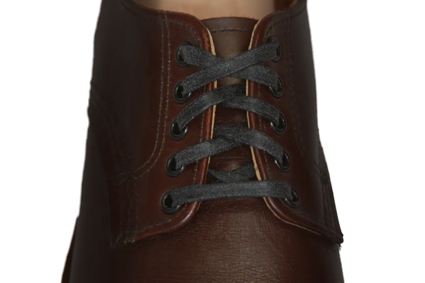 Brown Leather Shoe with Laces