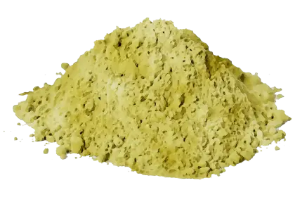 Pile of Vibrant Yellow Powder