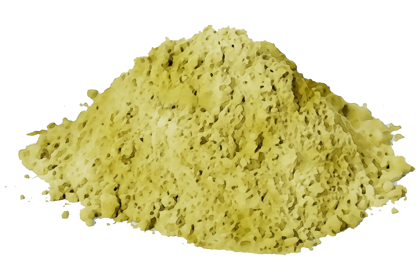 Pile of Vibrant Yellow Powder