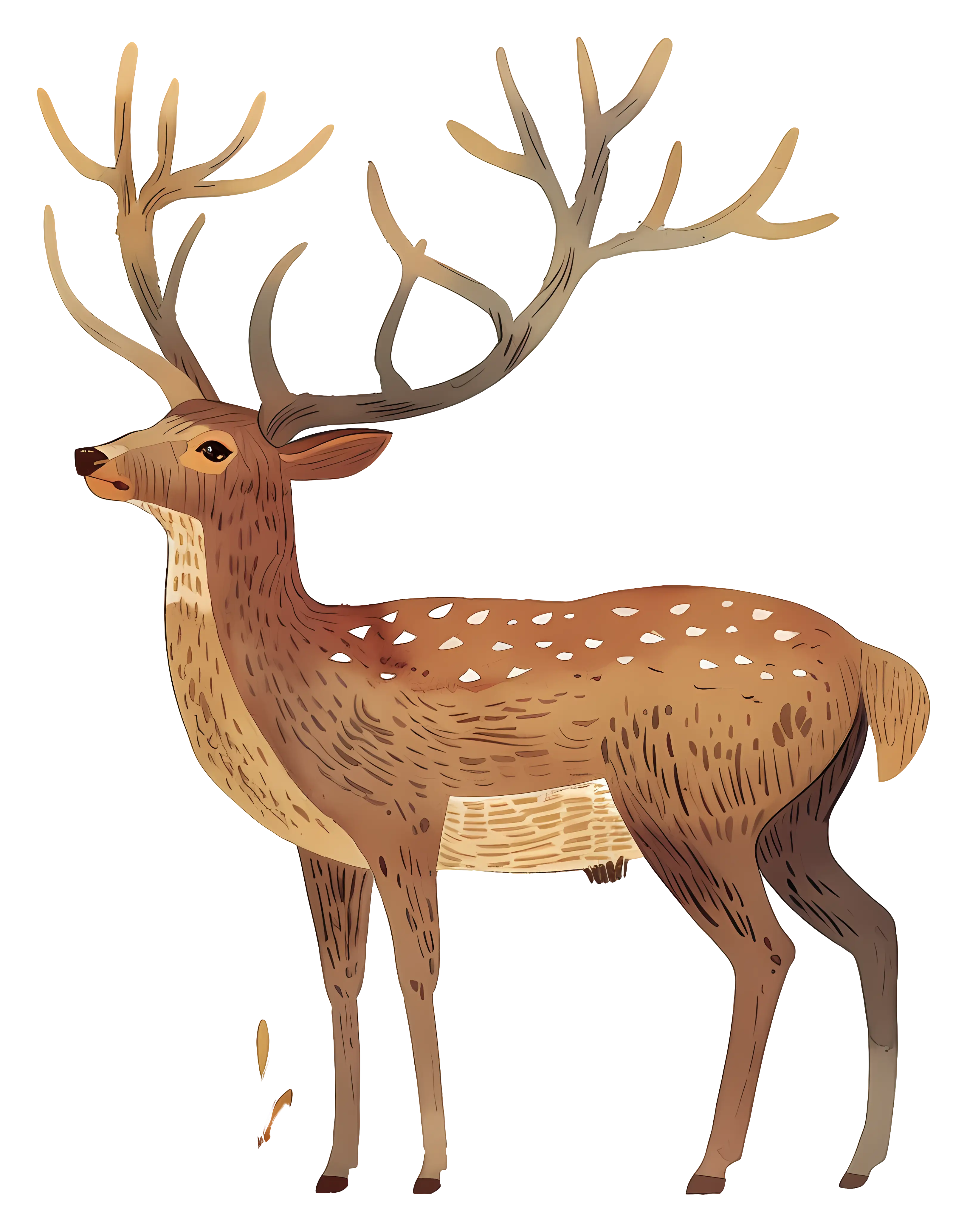 Graceful Deer with Antlers
