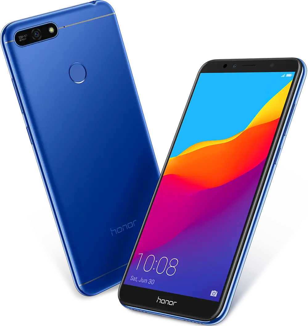 Honor Blue Smartphone with Slim Design