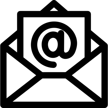 Envelope Icon with Email Symbol