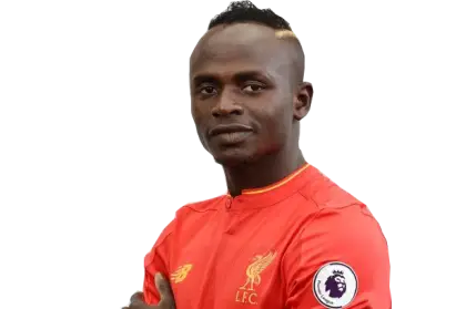 Soccer Player in Red Jersey