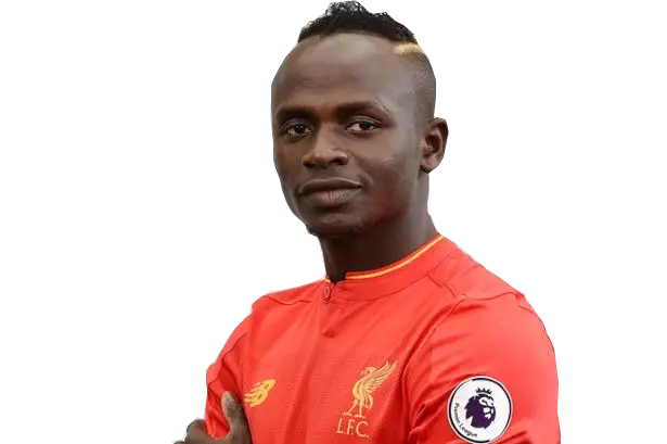 Soccer Player in Red Jersey