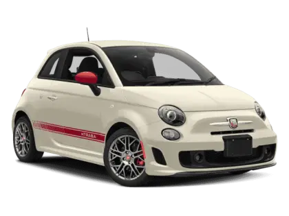 White Compact Car with Modern Design