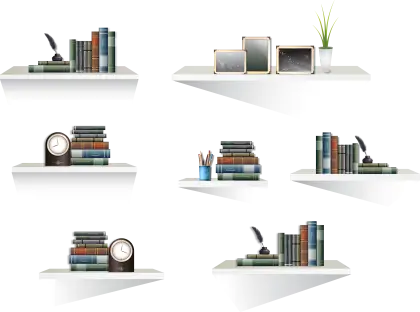 Bookshelf with Books